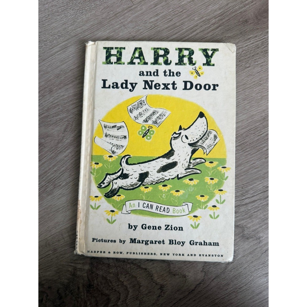 Gene Zion Harry and the Lady Next Door Hardcover I Can Read Book 1960 Vintage